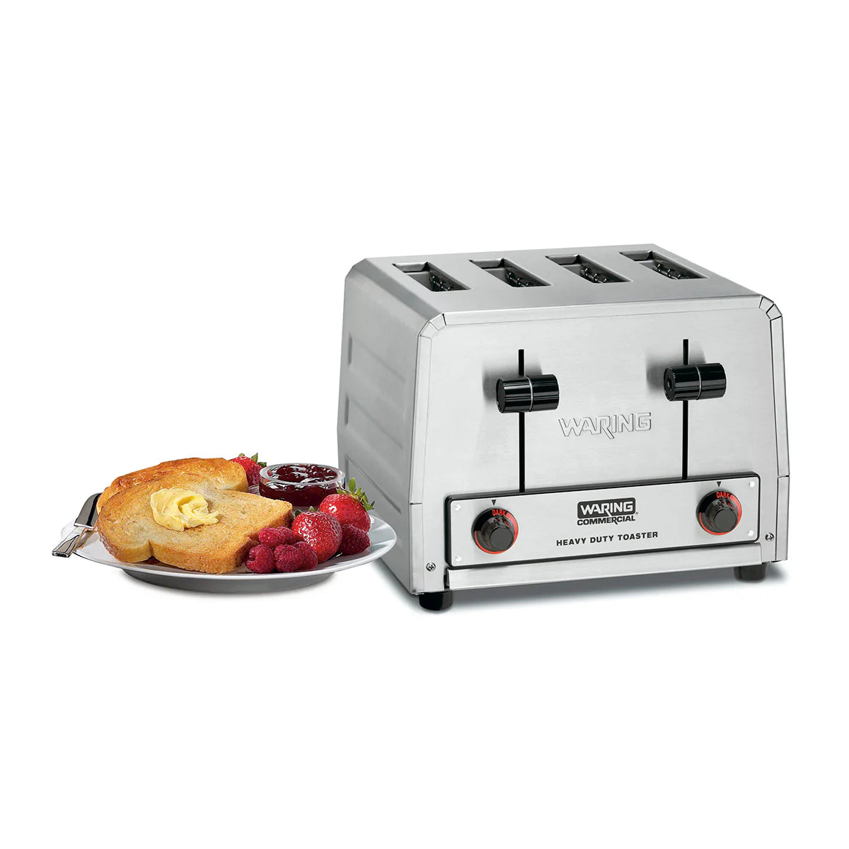 Waring WCT805B Heavy-Duty 4-Slot Commercial Toaster, 208v