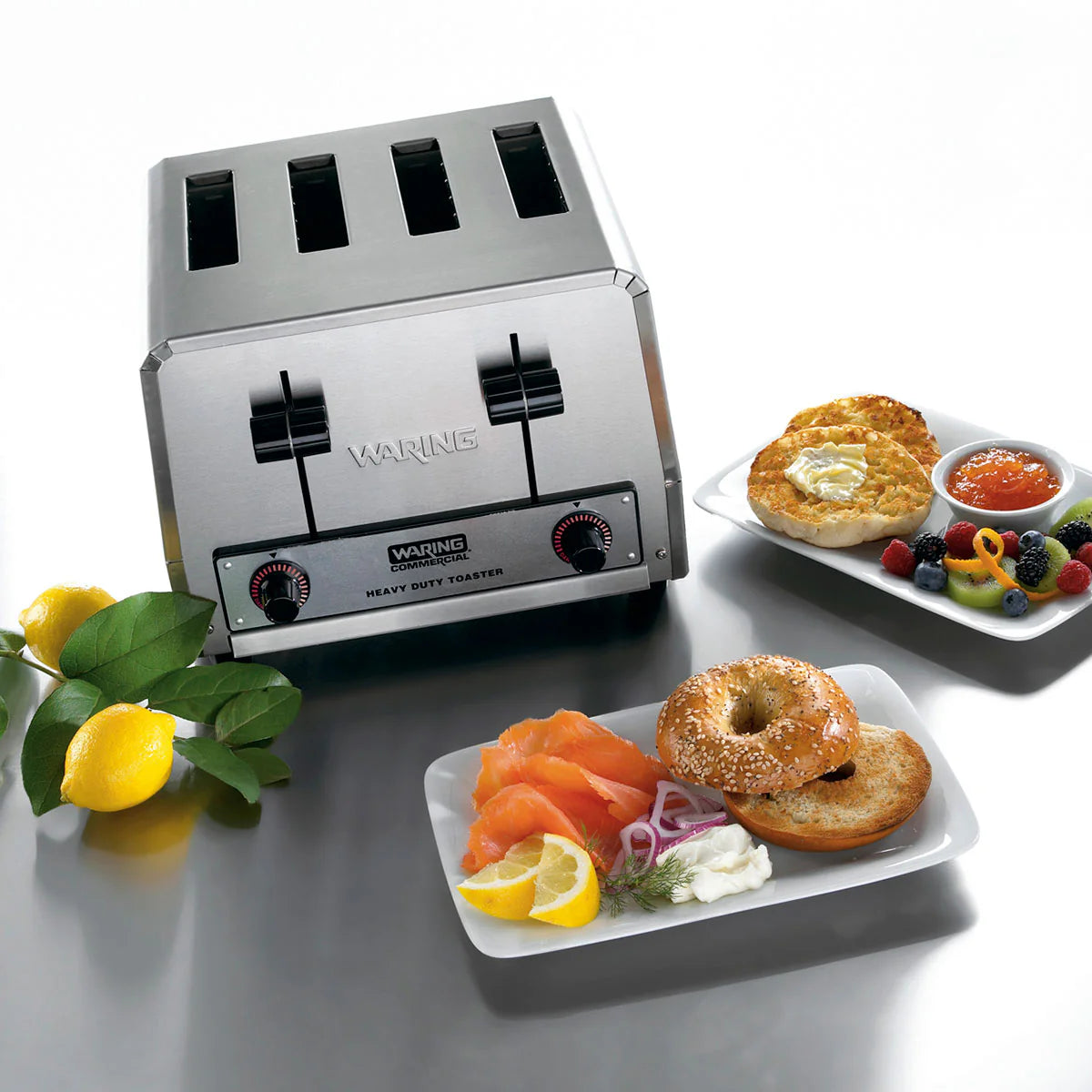 Waring WCT805B Heavy-Duty 4-Slot Commercial Toaster, 208v