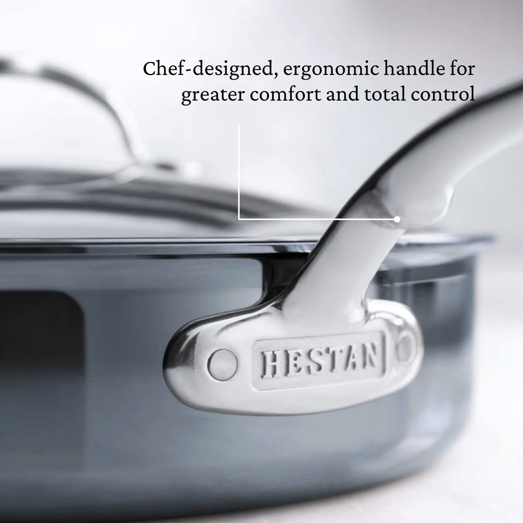 Hestan Nanobond Covered Sauté Pan w/Helper Handle