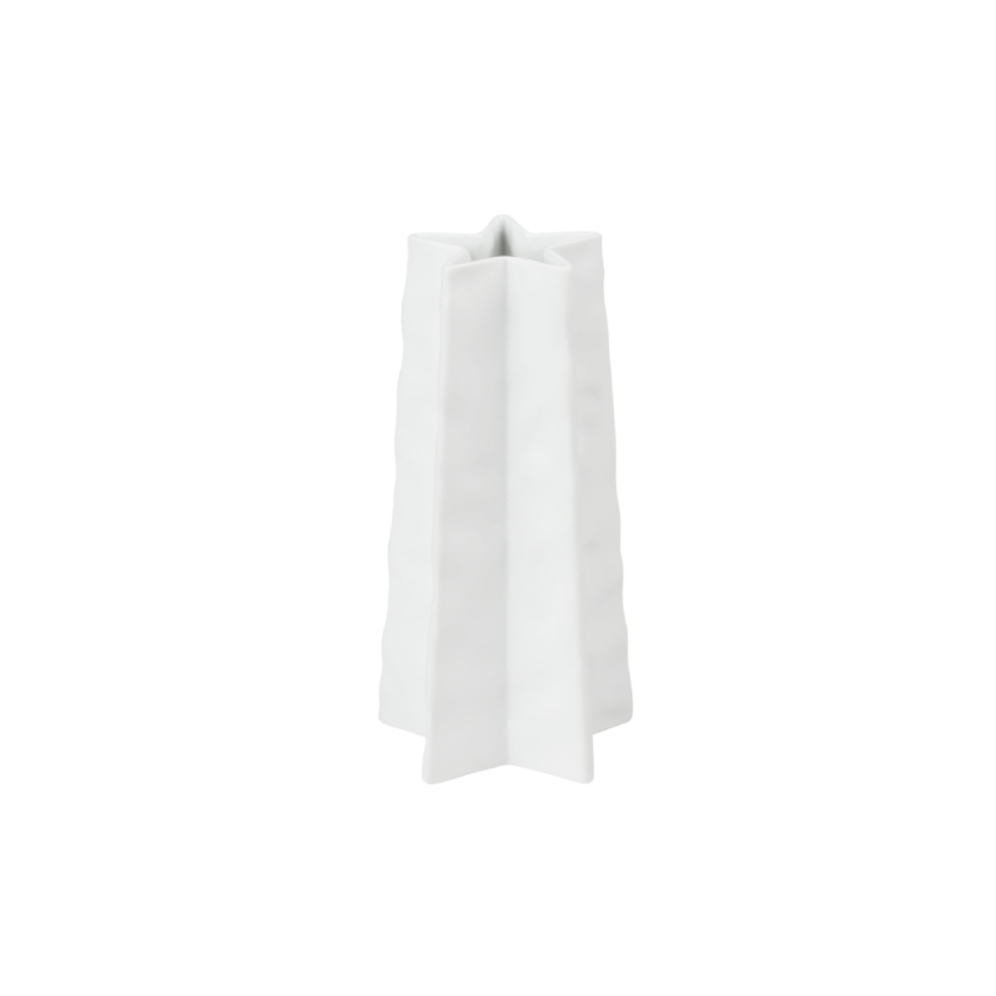 Embossed Porcelain Star Vase | Small