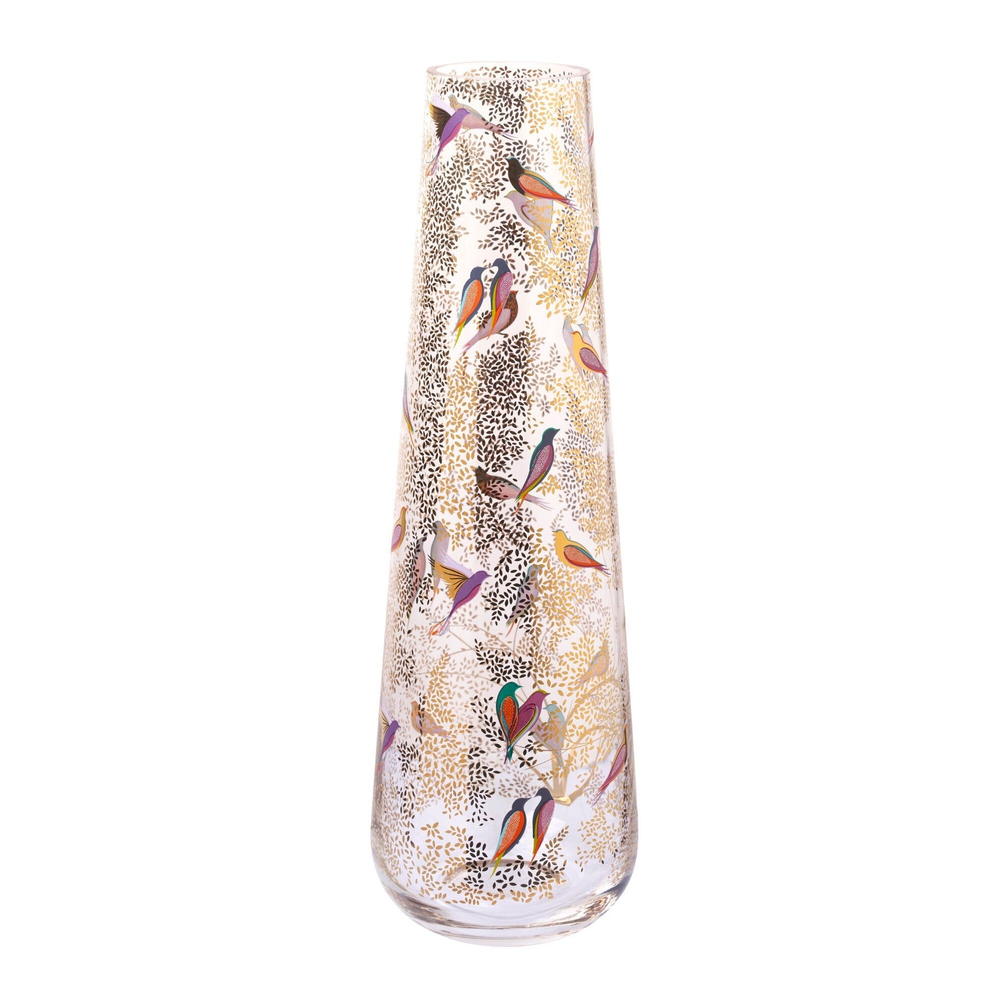 Gold Leaf Glass Vase | Chelsea Collection